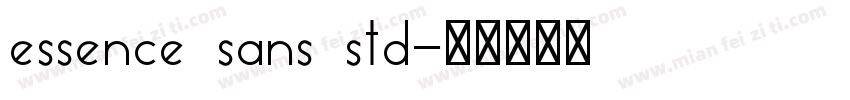 essence sans std字体转换